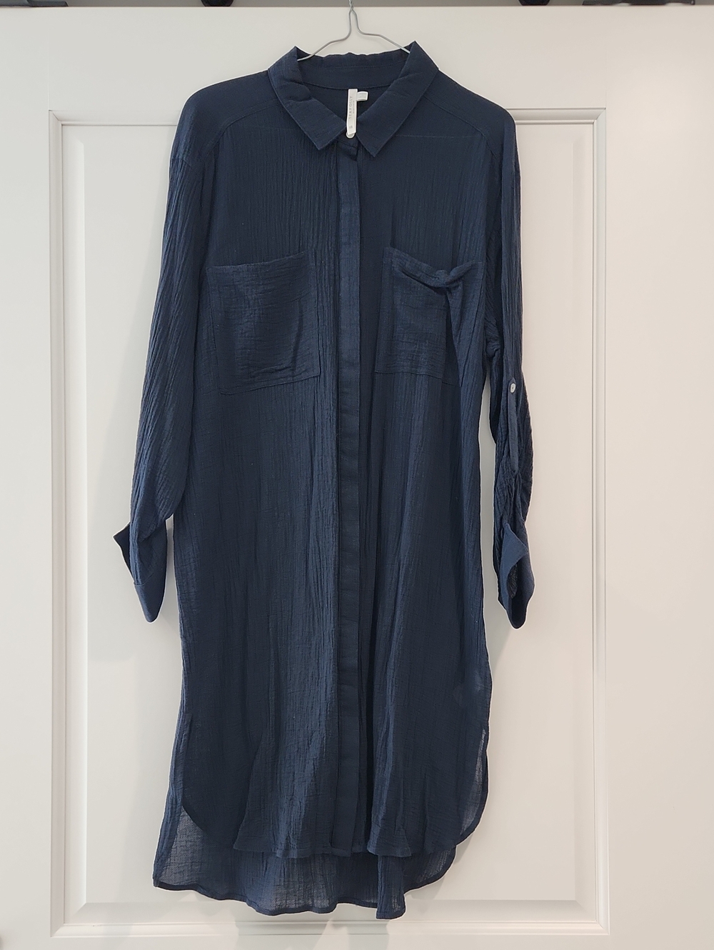 Seafolly Australia Crinkle Twill Beach Cover-Up Dress Size XS